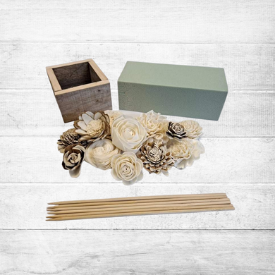 Reclaimed 4 in. Centerpiece Box Craft Kit