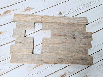 Reclaimed Rustic Cut Out Cross Sign