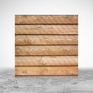Horizontal Boards Wood Print- 12x12 Square