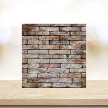 Load image into Gallery viewer, Brick Wood Print- 12x12 Square