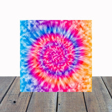 Load image into Gallery viewer, Tie Dye Wood Print- 12x12 Square